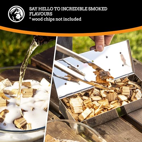 Stainless Steel Smoker Box for Gas/Charcoal Grills