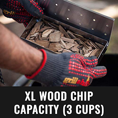 Grillaholics Stainless Steel Smoker Box for Smoky BBQ