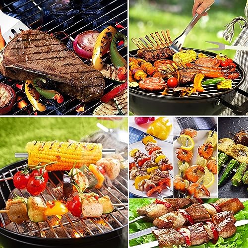 20pc Stainless BBQ Grill Tools Set - Outdoor Cooking Kit