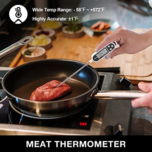 HAUSHOF 15PCS BBQ Grill Kit with Stainless Steel Utensils