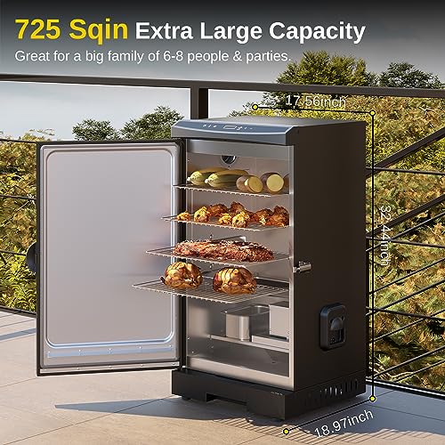 30" Electric Smoker with Wood Chip Loader & Digital Control