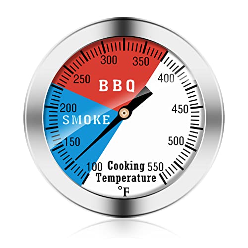 Charcoal Grill Temp Gauge with Fahrenheit and Heat Indicator