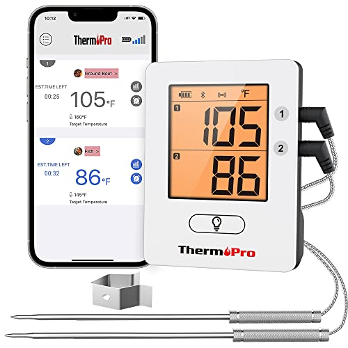 ThermoPro TP910 Bluetooth Meat Thermometer with 2 Probes