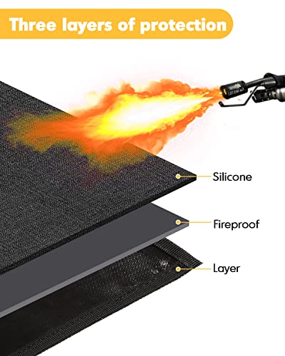 60×42 inch BBQ Under Grill Mat, Fire Resistant