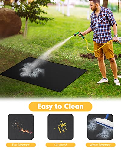 60×42 inch BBQ Under Grill Mat, Fire Resistant