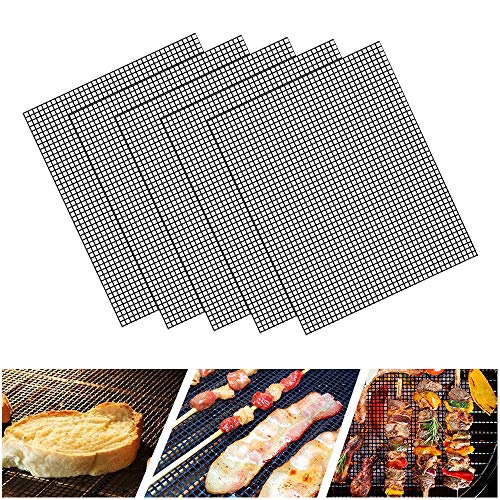 LOOCH BBQ Nonstick Grill Mat Set - 5-Piece, Heavy Duty
