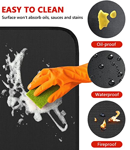 Fireproof Outdoor BBQ Mat for Grill Protection - 60 x 40 inches