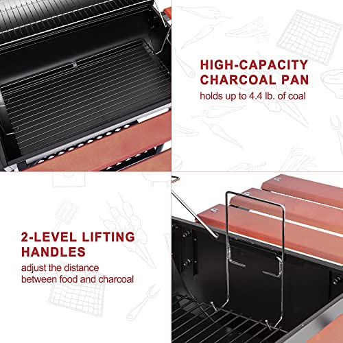 Royal Gourmet 30" Barrel Charcoal Grill