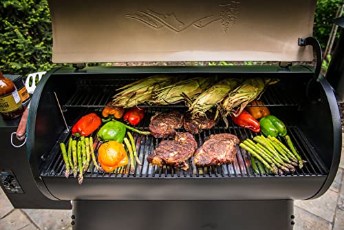 Large Bronze Electric Wood Pellet Grill Smoker - Traeger Grills Pro 34