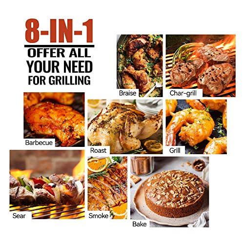 Z GRILLS 8-in-1 BBQ Smoker Grill