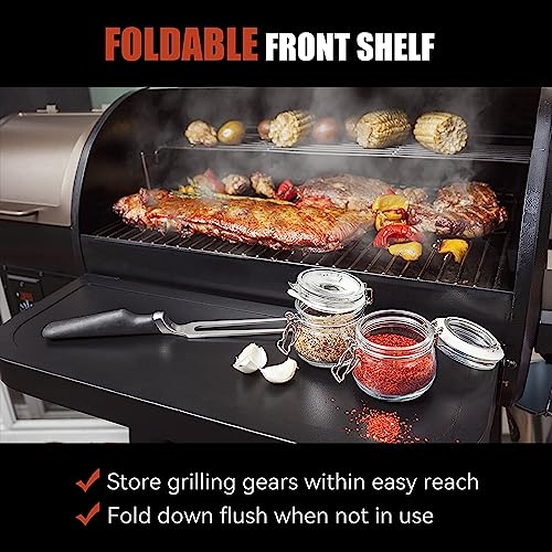 Portable Wood Pellet BBQ Grill with Automatic Temperature Control