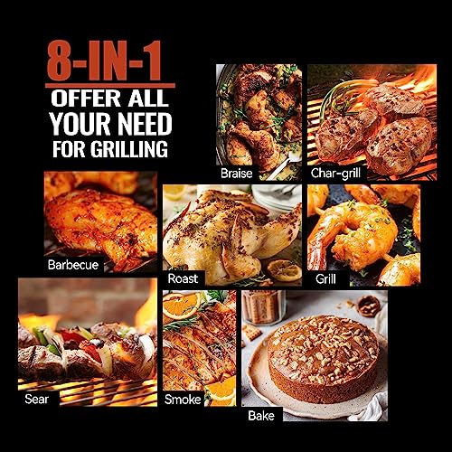 Portable Wood Pellet BBQ Grill with Automatic Temperature Control