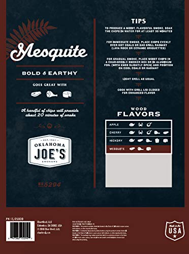 Oklahoma Joe's Mesquite Smoker Chips, 2 lbs