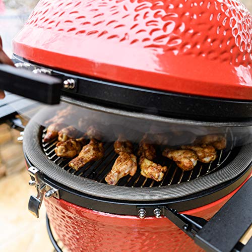 Kamado Joe Classic Joe III 18" Charcoal Grill, Blaze Red