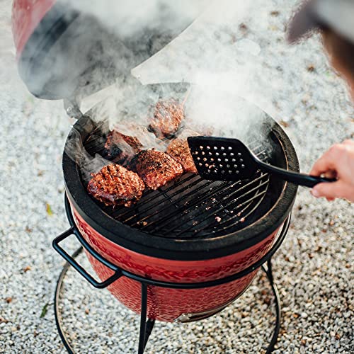Portable Kamado Joe Grill 13.5" with Cart and Heat Deflectors