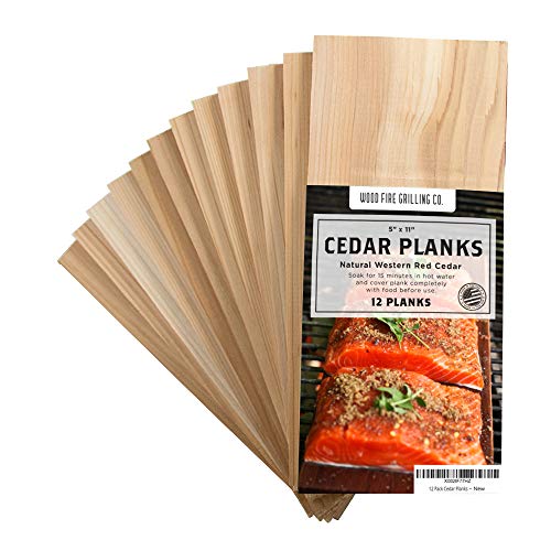 12-Pack Cedar Grilling Planks - Authentic USA Product