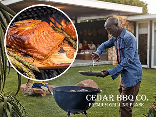 2 Piece Cedar Grilling Planks - Enhance BBQ Flavor
