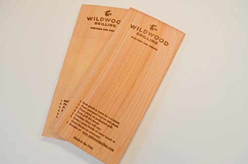 Wildwood Grilling Cedar Plank Grill, 2-Pack (5x11")