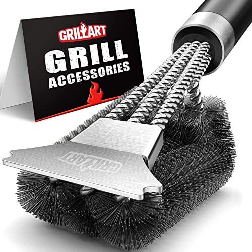Deluxe Grill Brush and Scraper for Grills
