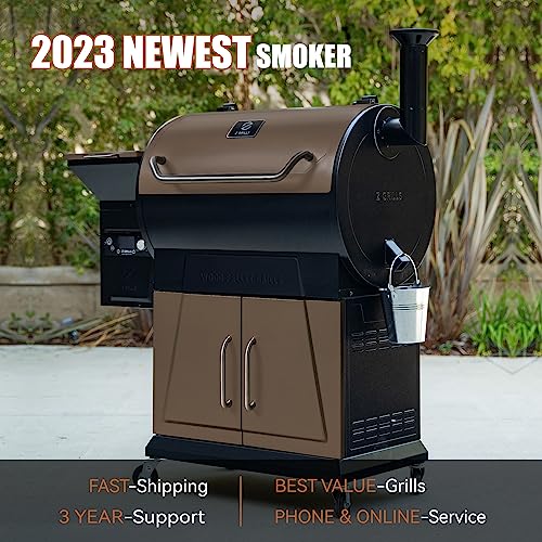 Z GRILLS 2023 Pellet Grill Smoker, LCD Screen, Huge Cabinet
