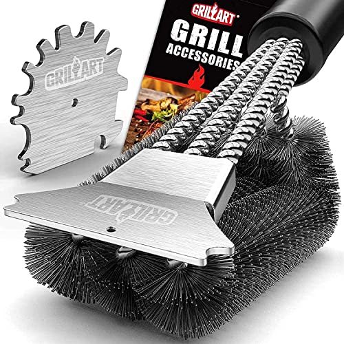18" BBQ Grill Brush and Scraper Kit with Universal Fit