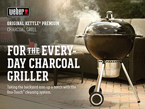 Black 22-Inch Weber Premium Charcoal Grill