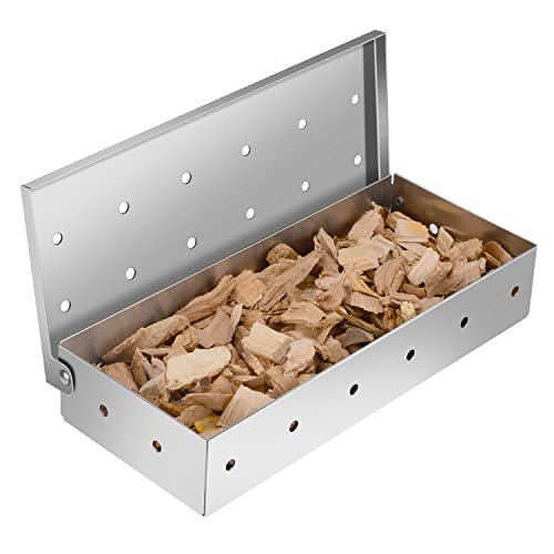 Stainless Steel Gas Grill Smoker Box for Meat