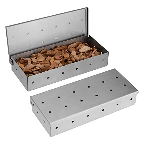 Stainless Steel Gas Grill Smoker Box for Meat