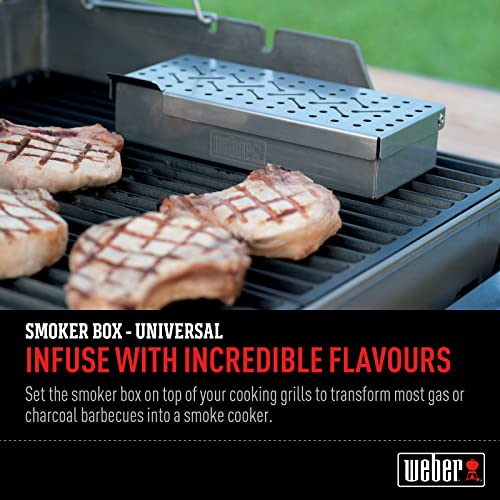 Weber Stainless Steel Smoker Box, 9.8" L