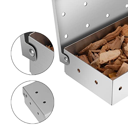 Stainless Steel Gas Grill Smoker Box for Meat