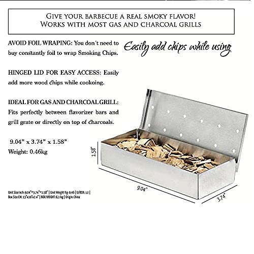 HUMOS Smoker Box: Enhance BBQ with Wood Chip Smoker