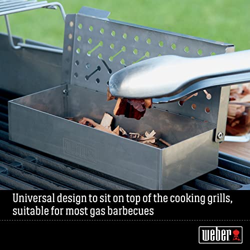 Weber Stainless Steel Smoker Box, 9.8" L