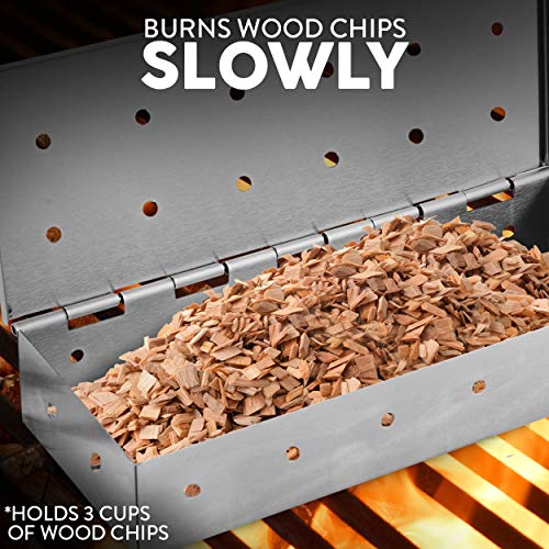 Kaluns Stainless Steel Smoker Box - Wood Chip Grill Accessory