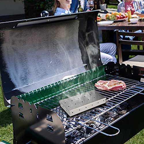 Stainless Steel Gas Grill Smoker Box for Meat