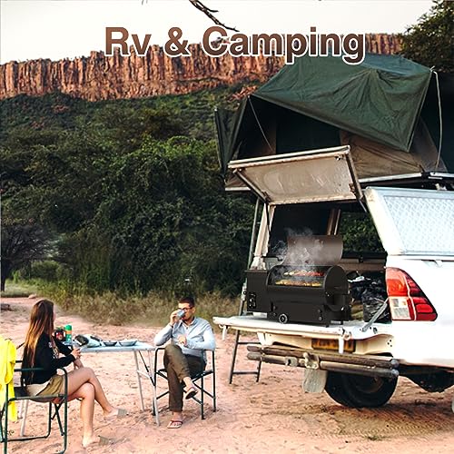 KingChii Wood Pellet Grill 8-in-1 BBQ Grill