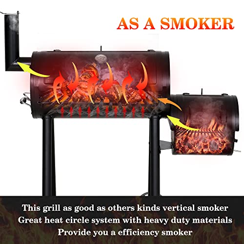 Outdoor Smoker & Portable BBQ Grill