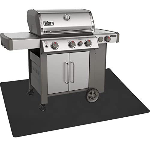 Premium Waterproof BBQ Grill Mat - 40x60, Black