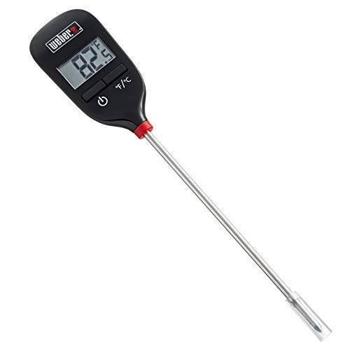 Weber Instant Read Meat Thermometer, Black/Silver