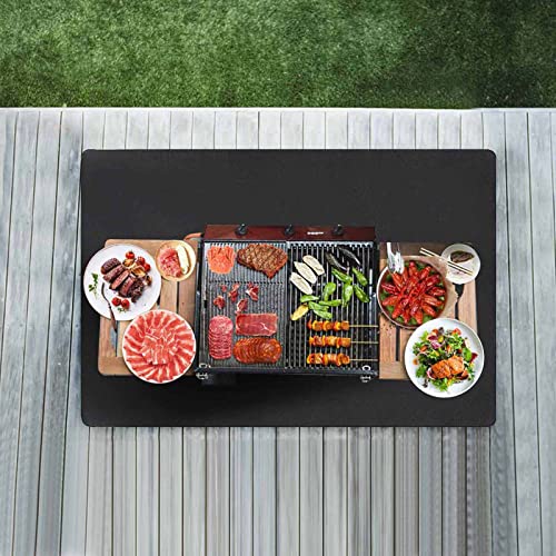 Premium Waterproof BBQ Grill Mat - 40x60, Black
