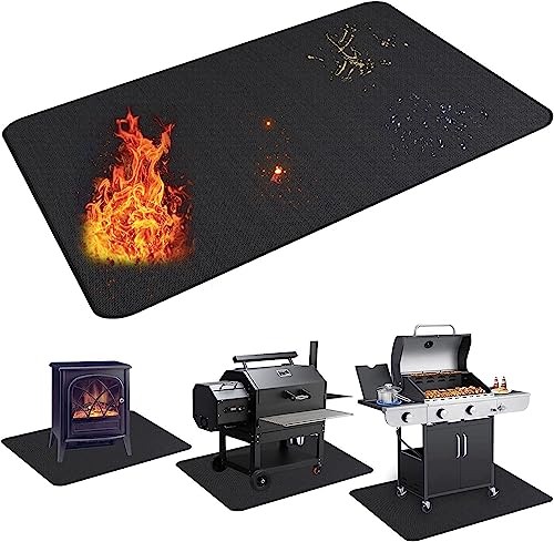 Large Fireproof Grill Mat for Decks and Patios