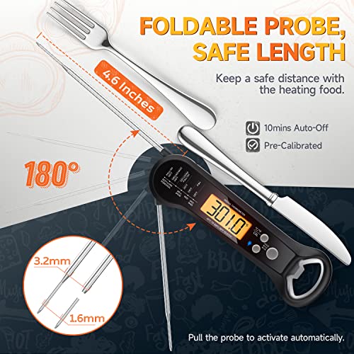 Digital Meat Thermometer for Grilling and Cooking
