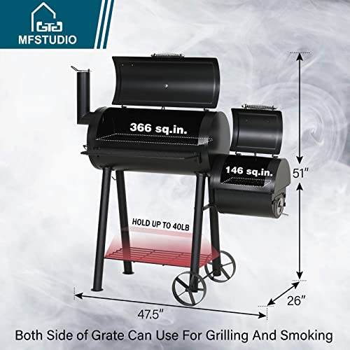 Outdoor Smoker & Portable BBQ Grill