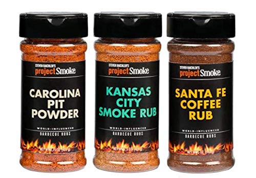 Steven Raichlen's Project Smoke BBQ Spice Seasonings - Set of 3