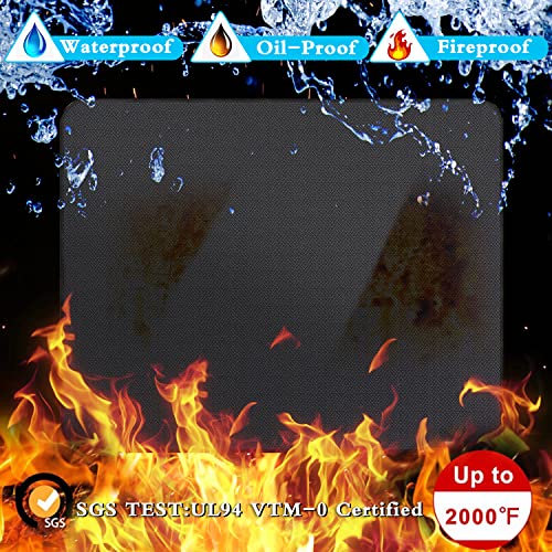 Large Fireproof Grill Mat for Decks and Patios