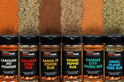 Steven Raichlen's Project Smoke BBQ Spice Seasonings - Set of 3