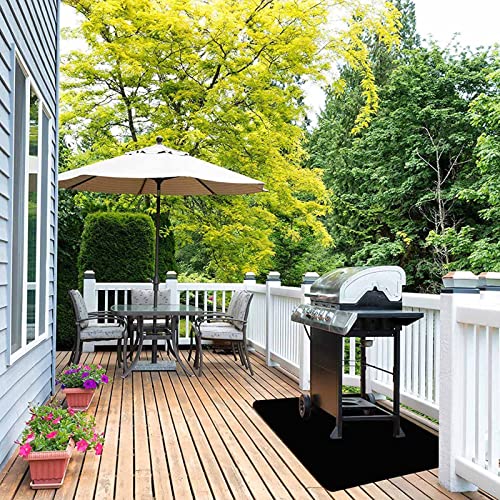 Premium Waterproof BBQ Grill Mat - 40x60, Black