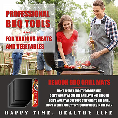 Non-Stick BBQ Grill Mat Set - Heavy Duty & Reusable