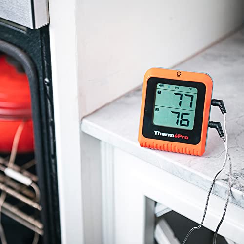 Wireless BBQ Thermometer, Dual Probe Smoker Oven
