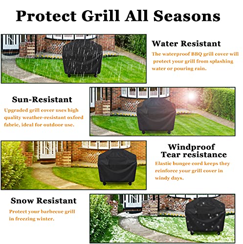 Waterproof UV Resistant Grill Cover, Durable and Convenient