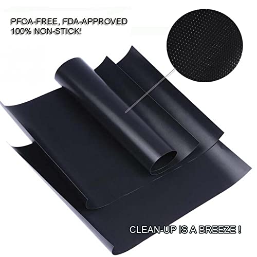 Non-Stick BBQ Grill Mat Set - Heavy Duty & Reusable